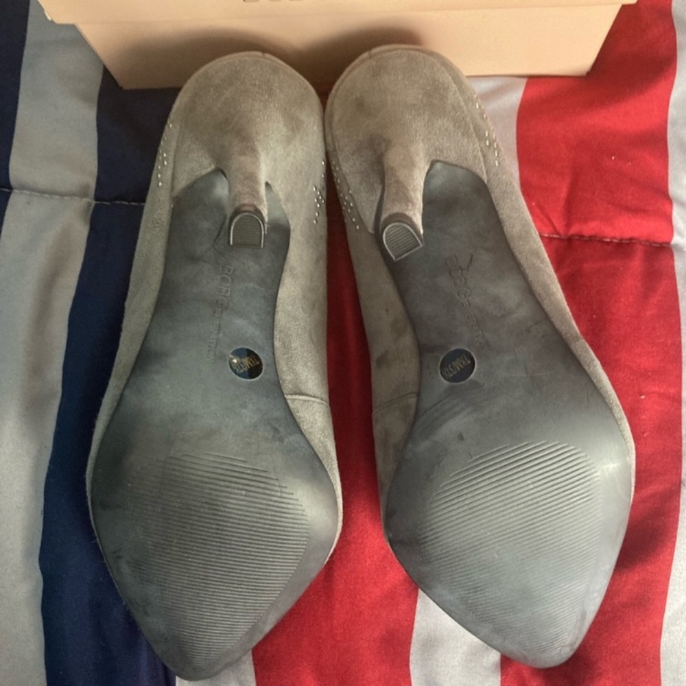 Gray Suede Pumps - Picture 5 of 7